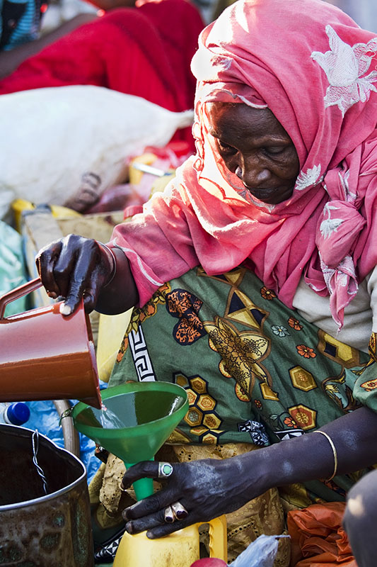 137   Selling petrol on the Harar market   Ethiopia 